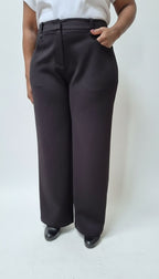high_waisted_stretchy_womens_work_trousers_pants_pocket_and_purpose_black_large_front_view_of_work_trousers_pants_wide_view