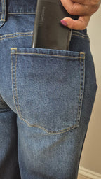 High Waisted Wide Leg Jeans with  Functional Pockets